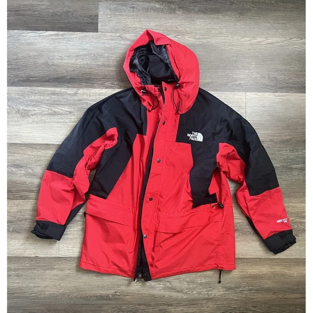 Vintage The North Face Summit Series Gore-Tex XCR Jacket Men XL Red Black
